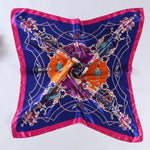 Fashion Design Square Silk Scarf - shop.livefree.co.uk