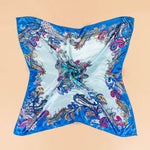 Fashion Design Square Silk Scarf - shop.livefree.co.uk