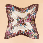 Fashion Design Square Silk Scarf - shop.livefree.co.uk