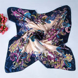 Fashion Design Square Silk Scarf - shop.livefree.co.uk