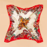 Fashion Design Square Silk Scarf - shop.livefree.co.uk