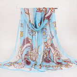 New Brand Design Women Foulard Bandana Chiffon Thin Soft Carriage Scarf Long Shawl Sunscreen Headband High Quality HY65 - shop.livefree.co.uk