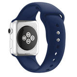 soft Silicone Sports Band for Apple Watch 5 4 3 2 - shop.livefree.co.uk
